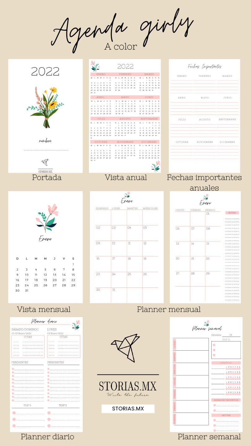 Agenda Girly A Color